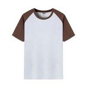 เสื้อยืดแขนสั้นผ้าฝ้ายแบบเย็บติดไหล่เสื้อคอกลมสไตล์วินเทจพิมพ์โลโก้ตามสั่ง - Product Image 3