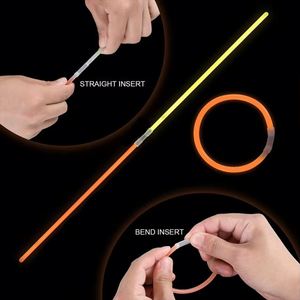 ชุดแท่งไฟเรืองแสงแบบใหม่ 100 ชิ้น อุปกรณ์จัดปาร์ตี้ กำไลข้อมือ LED สำหรับงานเทศกาล งานแต่งงาน ตกแต่งวันเอพริลฟูลส์ - Product Image 2