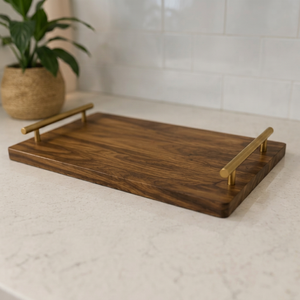 Plateau en bois de luxe, meilleure qualité, écologique, dégradable, vaisselle de mariage - Product Image 1