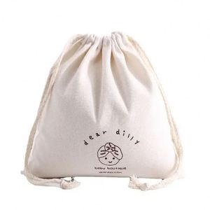 Sac cadeau en toile de coton biologique avec poignée en corde de coton, cordon de serrage, pochette pour sèche-cheveux, pour bijoux - Product Image 4