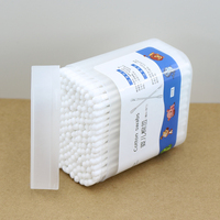 200 pièces papier bâton bébé coton bourgeons avec cuillère extrémités Premium bio spirale fin cotons-tiges pour bébé