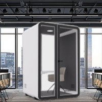 Cabines de travail UNIBOOTH durables, multifonctionnelles, insonorisées, pour le bureau, l'école, la maison, le parc, design moderne, mobiles, pour la confidentialité et les réunions