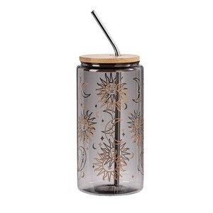 Nouveau gobelet de voyage réutilisable personnalisé de 500 ml en plastique, anti-fuite, transparent, avec couvercle et paille, résistant à l'eau bouillante, lavable au lave-vaisselle, à la main - Product Image 5