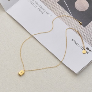 Collar Minimalista con Baño de Oro de 18K, Diseño de Gota de Agua y Viento, para Mujer, Estilo Vintage, Colgante de Acero con Forma de Rosa, Accesorio de Moda, Regalo - Product Image 3