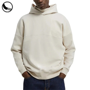 <span class=keywords><strong>Felpa</strong></span> con cappuccio in pelle scamosciata <span class=keywords><strong>marrone</strong></span> all'ingrosso con Logo personalizzato <span class=keywords><strong>oversize</strong></span> Pullover da uomo - Product Image 1