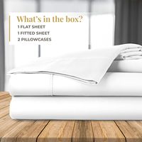 Cloudland naturel 100% pur coton ensemble de lit 400Tc blanc Designer King Size Double drap de lit Style uni motif solide plié