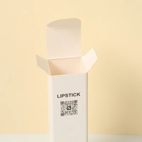 Emballage cosmétique personnalisé de petite taille, boîte en carton blanc pour rouge à lèvres, flacon de parfum, boîte de produit de beauté tendance réutilisable