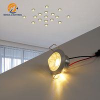 Projecteur Led COB de 3w, 1 pièce, spot rond encastrable, en aluminium, PP, blanc chaud, pour intérieur, hôtel, maison