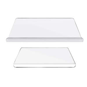 Tabla de cortar de acrílico rectangular transparente antideslizante para encimera de cocina, para cortar verduras y carne - Product Image 4