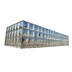Réservoir de stockage d'eau boulonné modulaire en acier galvanisé à vente directe