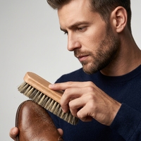 Brosse à craie d'escalade avec poils naturels de sanglier et manches en bois de hêtre et de chêne massif pour l'élimination de la poussière lors de l'escalade et du bouldering