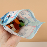 Sacs Doypack personnalisés imprimés 340g 12OZ pour bonbons, anti-odeur, à fond plat, en plastique Mylar avec fermeture éclair