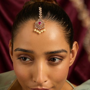 Parure de bijoux de mariée en alliage de zinc plaqué or avec pampilles de 7 longueurs et zircon, idéale pour les occasions de mariage - Product Image 2