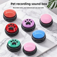 Bouton d'enregistrement vocal pour l'entraînement des chiens, jouet interactif changeant de voix, boîte sonore en forme de patte pour la communication avec les animaux de compagnie
