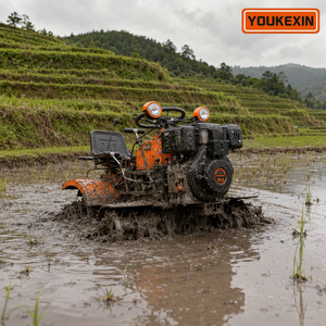 Mini motoculteur 4x4 à démarrage facile, moteur 15 CV pour rizières, équipement agricole de haute qualité, vente en gros, directement de l'usine - Product Image 3