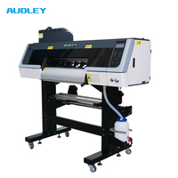 Machine d'impression directe sur film Audley 60 cm à double tête I3200, imprimante DTF avec secoueur de poudre automatique pour l'impression textile