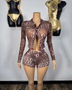 Nuovo 2026 autunno europeo e americano abbigliamento donna moda Sexy Street Shooting autunno stretta manica lunga stampa leopardo <span class=keywords><strong>due</strong></span> - Product Image 4