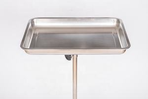 Support d'instrument de chariot à Mayo en acier médical réglable en hauteur avec plateau amovible TCS03 - Product Image 4