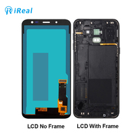 Pantalla original J6 Plus para Samsung J6 Plus LCD Negro Fix Pantalla de teléfono rota LCD Pantalla táctil Digitalizador Asamblea 5 piezas CN;GUA