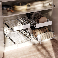 Yushijia NOUVEAU DESIGN Pliable Pull Out Hauteur Réglable Bol Égouttoir Cuisine Évier Vaisselle Étagère De Rangement