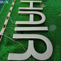 Panneau LED de publicité intérieure/extérieure avec logo de l'alphabet Enseigne à lettres Frontlit pour décorations d'entreprise et d'hôpital