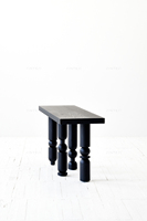 Table console en bois de chêne moderne nordique antique Japandi Wabi Sabi pour salle à manger pour salon