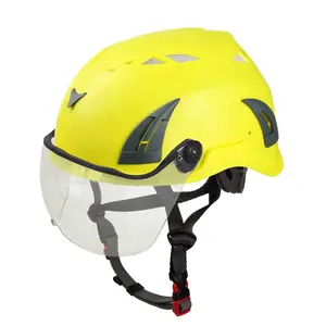 Casco de seguridad para construcción industrial, protector con correa para Barbilla, gorro duro, aprobado por la CE