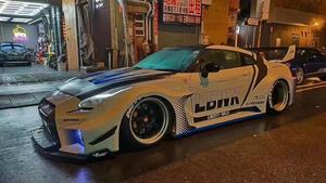 BTC de alta calidad para Nissan GTR R35 2008-Actualizado <span class=keywords><strong>Liber</strong></span> Walk V3 Style Wide Bodykit Parachoques trasero delantero Faldas laterales Capucha para coche-Nuevo - Product Image 6