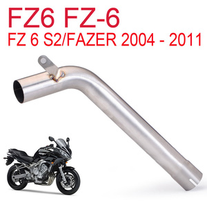 Collecteur d'échappement de <span class=keywords><strong>moto</strong></span>, raccordant le collecteur d'origine et le silencieux slip-on, pour Yamaha FZ6 FZ6 <span class=keywords><strong>Fazer</strong></span> 2004-2011 - Product Image 2
