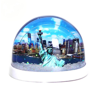 Ballon à neige aquatique personnalisé OEM boule à neige souvenir dôme à neige gonflable en plastique Ville de New York