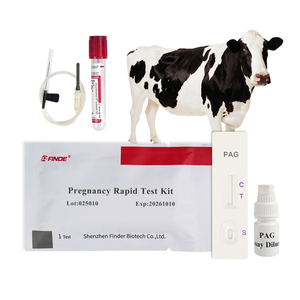 Набор для экспресс-теста на раннюю беременность для крупного рогатого скота, ветеринарный инструмент с бумажной полосой, карта для тестирования цельной сыворотки крови, цены - Product Image 1
