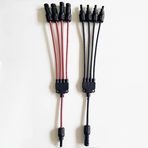 1500 В, Солнечный фотоэлектрический силовой кабель, разъем 4 в 1, гнездовой Y-разъем, IP68, 35а прочный Полиолефиновый корпус - Product Image 1