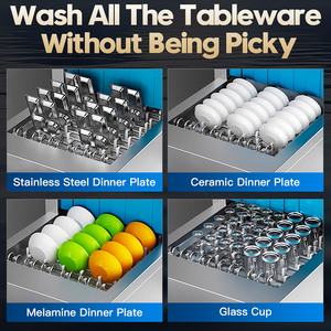 Commercial Industrial Dishwasher With Easy Operation Belt Conveyor Automatic <b>Kitchen</b> Machine Industrial Dishwasher - Product Image 5