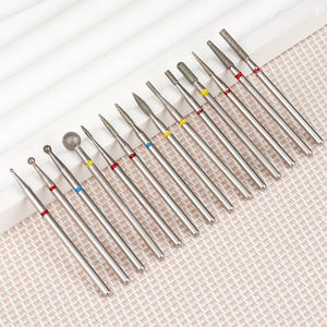 YaQin Acero inoxidable 3/32 "manicura uñas pulido broca cabeza de bola forma de llama cutícula limpia rebabas eliminación de piel muerta fresado - Product Image 3