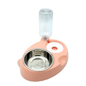 Distributeur automatique de nourriture et d'eau pour animaux de compagnie, bols en acier inoxydable, amovibles, lavables au lave-vaisselle, anti-éclaboussures pour chats et chiens - Product Image 5