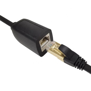 Cat5e / Cat6 / <span class=keywords><strong>Cat8</strong></span> macho a hembra RJ45 extensor enchufe acoplador convertidor conector Cable de conexión - Product Image 5
