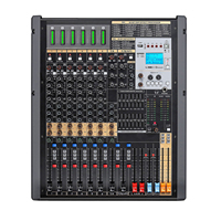 Console de mixage numérique TFB10 Pro avec double processeur d'effets DSP, égaliseur 7 bandes, carte son MP3 48V, enregistrement BT pour studio, scène et live