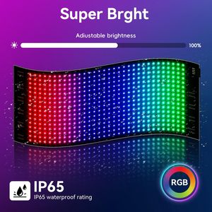 ป้ายไฟ LED แบบแท่ง 3 มม. พิกเซล USB 5V ควบคุมผ่านมือถือ CMS สำหรับโฆษณาบนรถยนต์ แสดงผลแบบตั้งโปรแกรมได้ เลื่อนข้อความได้ - Product Image 4
