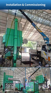 6 टी 8 टन 10 टन 12 टन छोटे धान ड्रायर गेहूं सुखाने मशीन मकई ड्रायर - Product Image 6