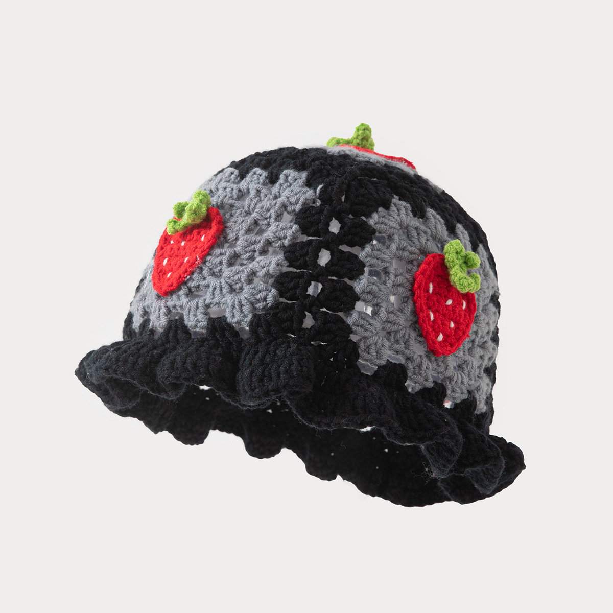 Black and gray strawberry style