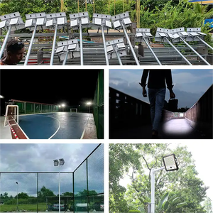 Omsen Sun Powered 100W 200W 300W 400W Đèn sân vườn năng lượng mặt trời với <span class=keywords><strong>camera</strong></span> ẩn wifi 4G WIFI CCTV hoàng hôn đến bình minh - Product Image 3