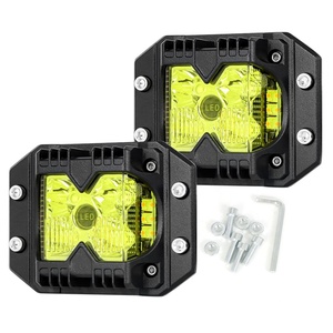 Phare LED universel pour voiture, 4 pouces, encastré, avec fonction stroboscopique ambre, lampe de tir, DRL tout-terrain, projecteur 4x4 pour camion - Product Image 6
