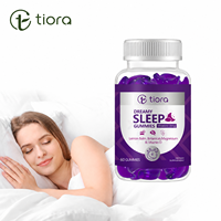 Complément alimentaire en gommes pour le sommeil, sans sucre, naturel, végétalien, avec 5 mg de mélatonine, du magnésium et de la vitamine D, en marque privée personnalisée, pour les fournisseurs Amazon