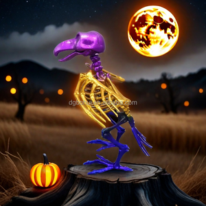 <b>Plastic</b> Manufacture Classic <b>Plastic</b> Toy <b>Animal</b> Skeleton Crow Skeleton Model for Holiday Party Props Halloween Decoration - Product Image 4
