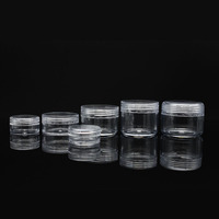 Pot en plastique PS rond petit format pour fard à paupières, 20g, 30g, 25g, 2.5g, 10g, 15g, 3g, 5g, 2.5ml, 3ml, pots de 3 grammes, pot en plastique pour poudre de 3 grammes