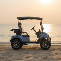 Voiturette de golf électrique Rainbow à 2 places avec moteur de 5 kW, batterie 48 V, vitesse de 30-50 km/h, autonomie de 70-90 km