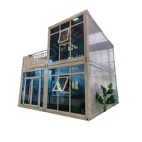 Bureau en conteneur à double étage personnalisable Zhongchen avec grandes fenêtres pleine hauteur et structure en acier durable