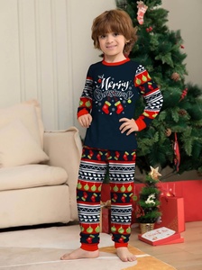 Ensemble <span class=keywords><strong>de</strong></span> pyjamas assortis pour la famille <span class=keywords><strong>de</strong></span> Noël 2025 personnalisé-Mère Fille Père Fils Tenue <span class=keywords><strong>de</strong></span> nuit confortable - Product Image 4