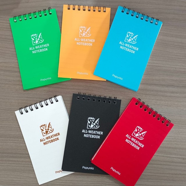 Mini Pocket A3 All-Weather Waterproof Stone Paper Notebook in Stock Spiral Binding Custom Logo Coil Printed Style