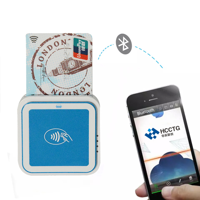 Hot Sale Mini 13.56MHz IC NFC Android Terminal BT MPOS Card Reader I9